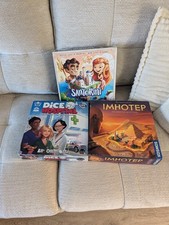 Board Game Bundle - Santorini, Imhotep & Dice Hospital - Strategy Games Job Lot
