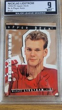 1994-95 Upper Deck Be a Player #162 Nicklas Lidstrom Autographs Red Wings Mint 9