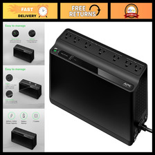 600VA Battery Backup UPS for Computer, Router, NAS - Surge Protection  USB Char
