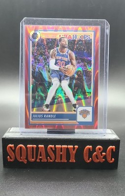 2023-24 Panini Nba Hoops Premium Stock Julius Randle #42 Red Seismic Prizm /199