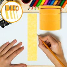 4 Pack Fine Line Washi Masking Tape Yellow for Car Paint and Art Supplies
