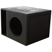 QPower QBOMB Single 10-Inch Horn-Ported Empty Woofer Box