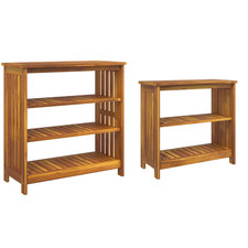 Garten-Schrank Schminktisch Unterschrank mit Regal mit Speicher 75 x 35 x 70cm