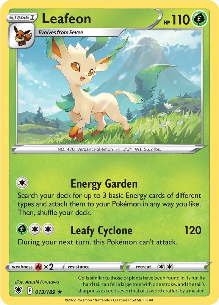 Leafeon (013/189) Rare NM SWSH10 SWSH10: Astral Radiance Pokemon TCG