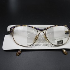 Diane von Furstenberg DVF 921 Gold Purple Tortoise Full Rim Eyeglass Frames