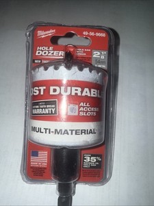 ￼ Milwaukee 49-56-9668 2-1/8” Hole Dozer Hole Saw - New