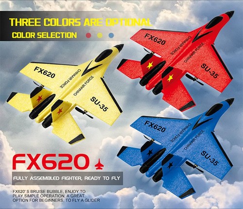 Aereo RC RX620 Schiuma EPP Radiocomando 2.4GHz Caccia Telecomandato LED 120M - Foto 2 di 24