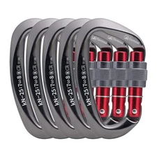 Heavy Duty Carabiner UIAA Certified Locking Carabiner 25KN (About 5620 lbs) S...