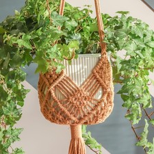 Hanging Planter with Patterns,2Packs Macrame Plant Hangers Indoor Macrame for up