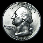 1948-D Washington Quarter ---- Unc Coin ---- #PP907