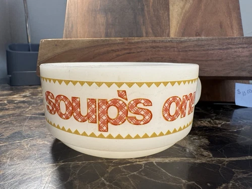 Soup Bowl Soup’s On Glasbake Made In The USA