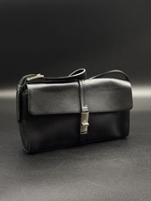 Borsa LAMARTHE donna PICCOLA tracolla chiusura a spinta piccola nera argento ...