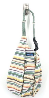 KAVU Rope Sling Backpack Prism Stripe Crossbody Travel Bag