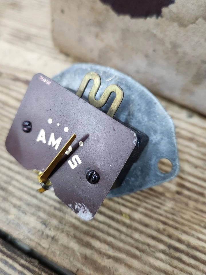 NOS 1951 DeSoto Deluxe Custom S15 MoPar Instrument Cluster AMP GAUGE AMMETER - Image 4 of 4