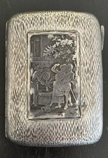 English Sterling Silver Cigarette Case Scrap Or Repair Birmingham Hallmark