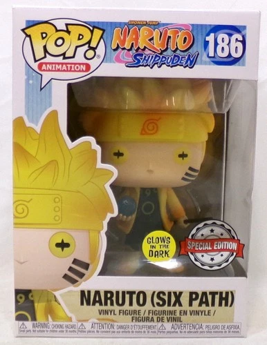 Funko Pop Naruto Shippuden 186 Six Path Glow Special Edition Animation 2019