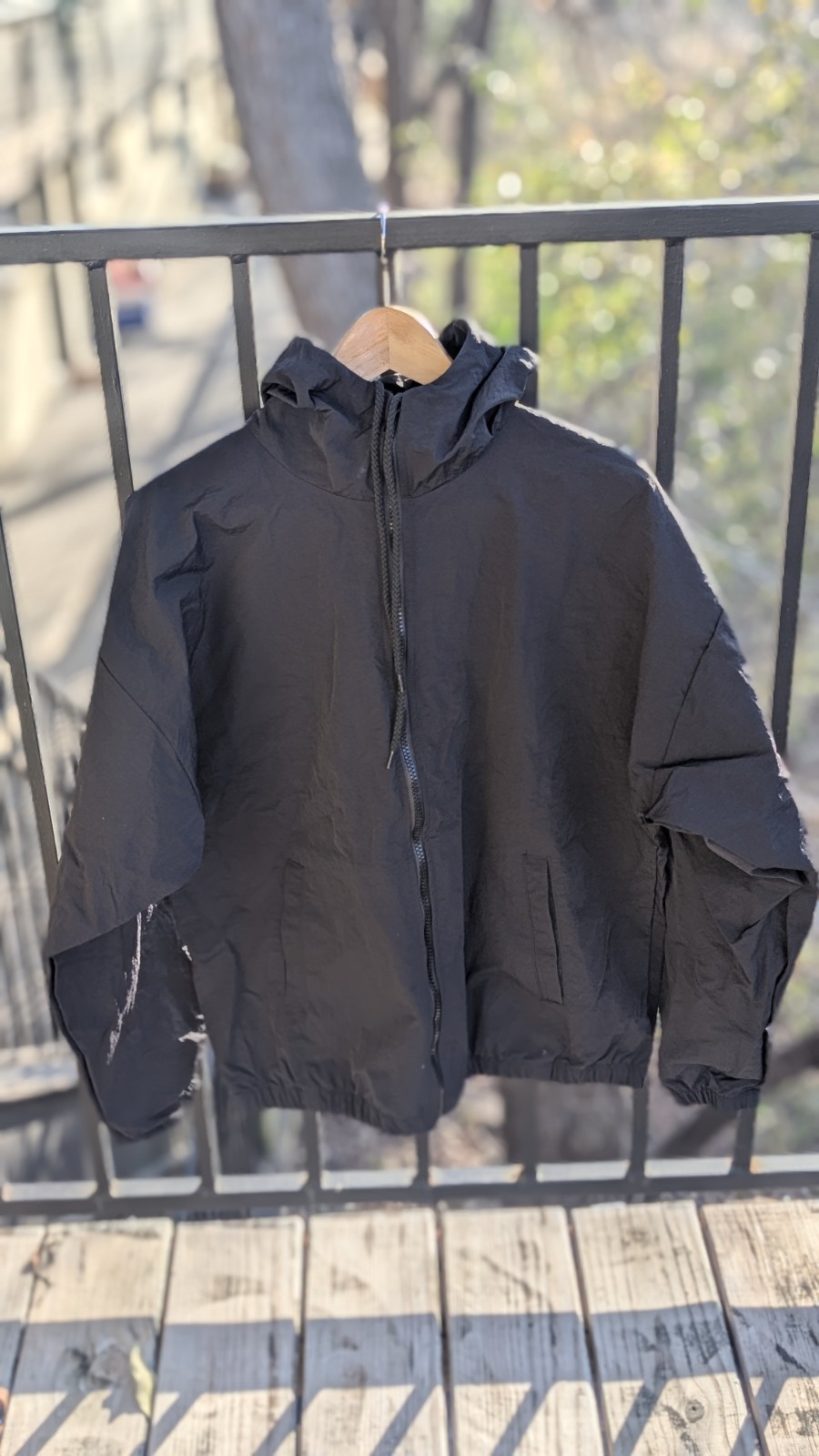 Yeezy WB-01 Black Nylon Windbreaker Jacket Size 2 (M-L) New thumbnail 3