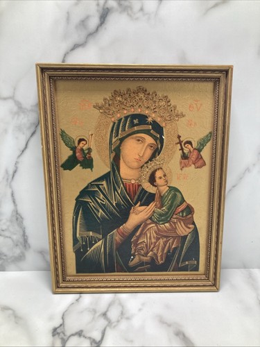 Our Mother Of Perpetual Help Picture... Rare Unique Old