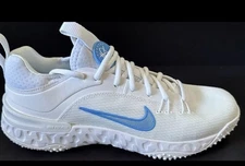 Nike Huarache 9 Elite TF LAX Lacrosse Turf Shoes FV6148 Mens Sz 8.5 Blue