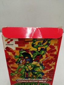 KONAMI Turtles Famicom Game with Manual, Teenage Mutant Ninja Turtles