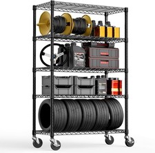 MZG 5-Tier Metal Wire Racks Shelving Unit Adjustable Heavy Duty Storage Shelf