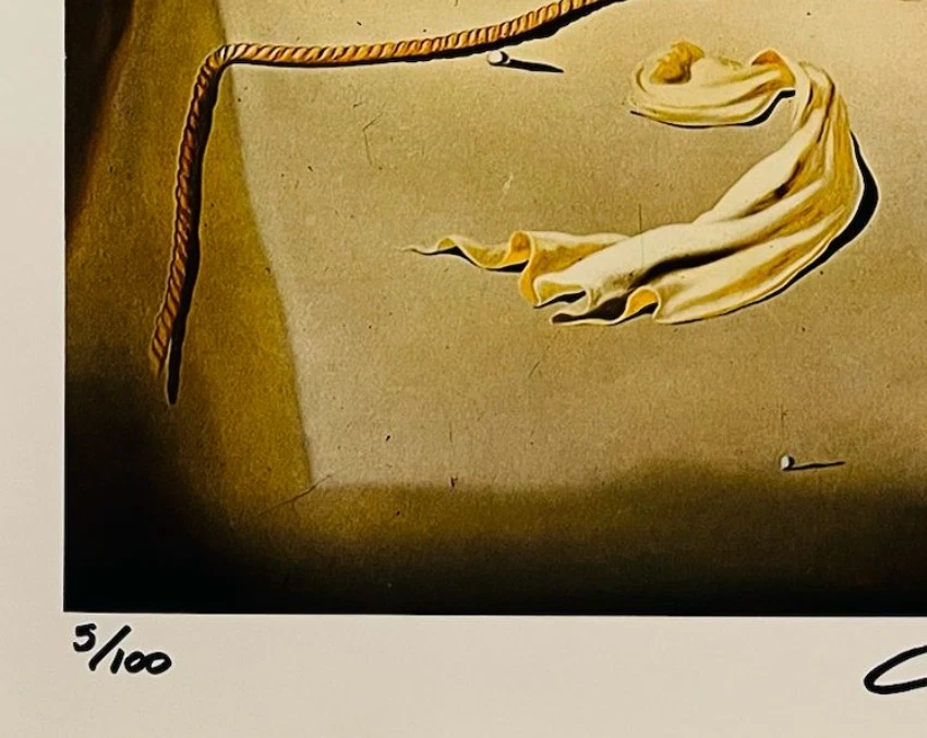 Litografía original firmada a mano de Salvador Dalí con certificado de autenticidad y valoración de $3.500 USD Foto 3 de 4