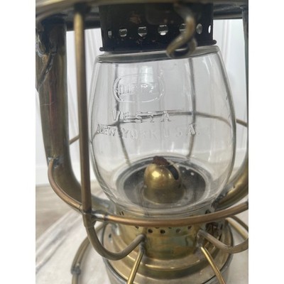 Dietz Vesta Navy Standard Deck Lantern 1940s Brass WWII