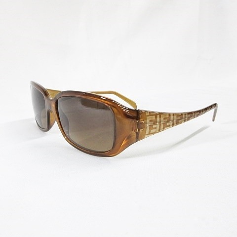 FENDI Sunglasses Zucca Pattern FS5146 Brown Tea 58mm Women's