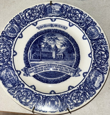 #ad Antique Josiah Wedgewood amp; Sons And Richard Briggs In Commemoration Plate 1899 $80.00