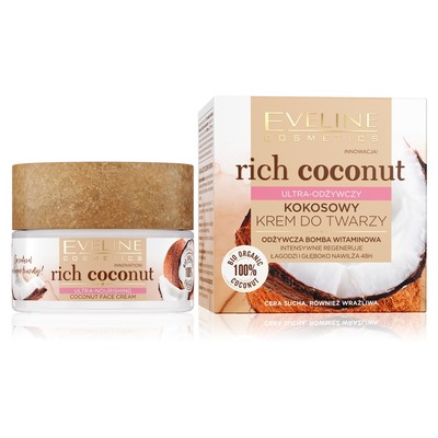 5903416030249 Eveline Cosmetics Rich Coconut ultra-odżywczy kokosowy krem do twa