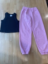 Zara Tank Top And Swear Pants Combo Kids Sized 9