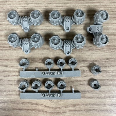 X 5 IRON PATTERN JUMP PACKS MAXMINI CONVERSION PARTS WARHAMMER 40K RESIN