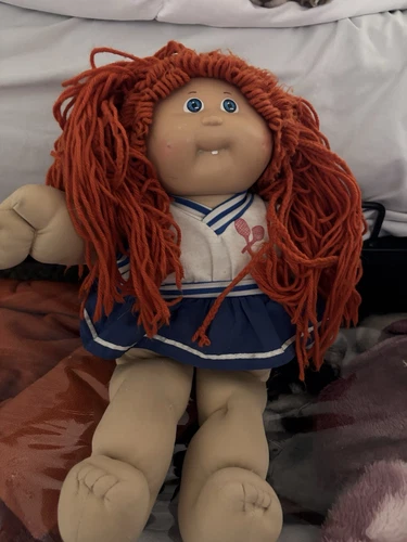 1982 Cabbage Patch Kids Doll with Red Hair, blue eyes and Sailor Outfit