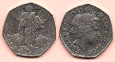 2006 - 50p Coin -150th Anniversary of the VC (Man Carrying Comrade)
