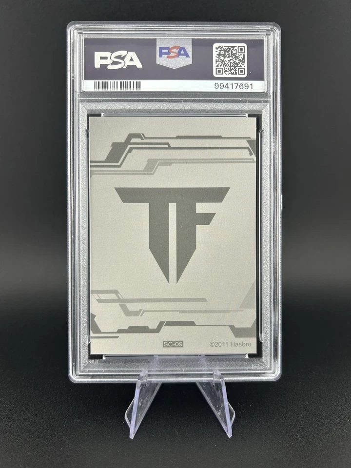 2011 Hasbro Enterplay Transformers Dark Of The Moon Silver Logo PSA 9 - Image 4 of 4