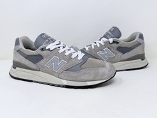 U998GR New Balance 998 Made in USA Grey Silver White Classic US 10 Men’s