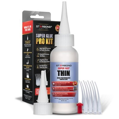 Starbond Super Fast Thin CA Glue   Pro Kit with 2 ounce, Clear
