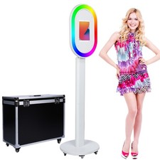 iPad Photo Booth Shell Stand Selfie Station Photobooth Machine w/Flight Case