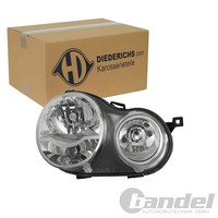 Diederichs Halogen Scheinwerfer Mit Lwr-Motor Rechts Passend FüR VW Polo 2205980