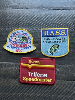 Vintage Bassmaster B.A.S.S. Fishing Patch Bass Plus Two Other Patches
