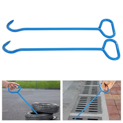 #ad Manhole Hook 5 8 Inch Diameter 24 Inch Lifting Tool 2 Pack Blue $32.96