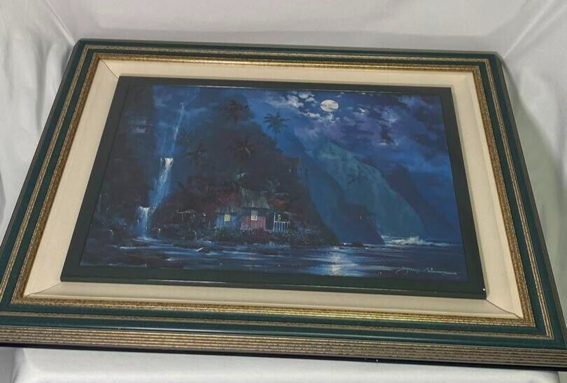 ２１５７❣️　James Coleman Night Paradise James Coleman Night Paradise 1997 Original Giclee on Canvas