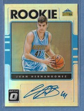 2016-17 Juan Hernangomez Optic Silver Prizm Auto Autograph RC Hustle Bo Cruz