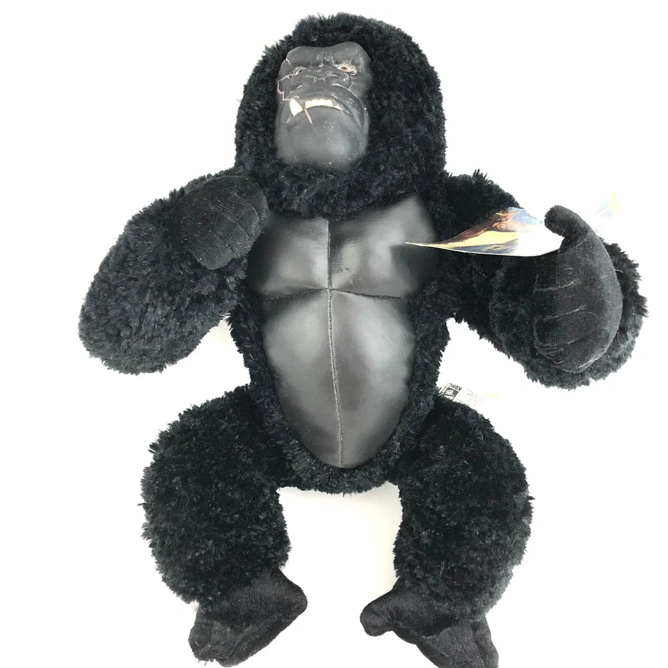 King Kong 8th Wonder Of The World 2005 peluche 13" Kellytoy vinilo cofre piel de cohair Foto 3 de 4