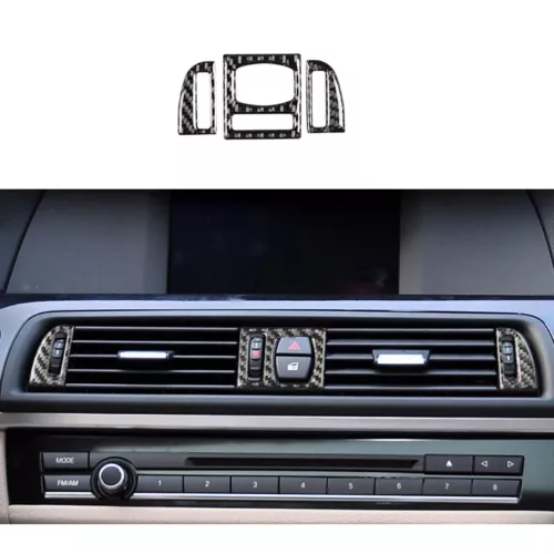 Para BMW F10 Serie 5 Accesorios interiores de fibra de carbono Cubierta completa del kit 2011-2017 - Imagen 11 de 12