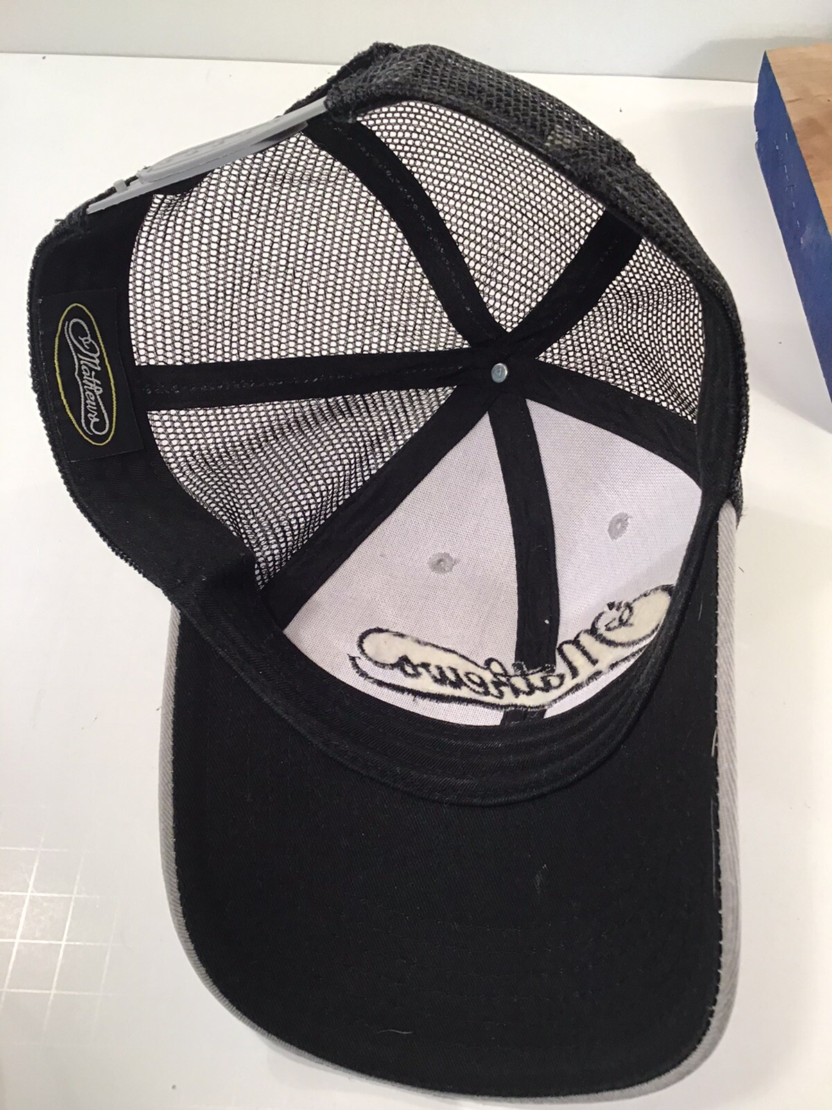 Mathews Archery Hat Cap Bow Archery Compound Gray Black Mesh eBay