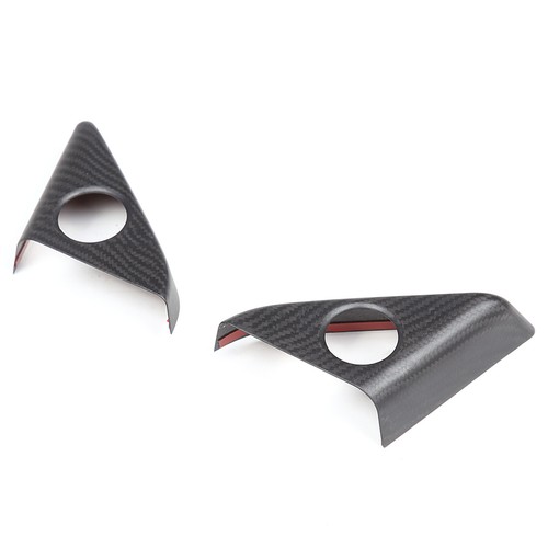 Matte Real Carbon Fiber Door Speaker Frame Trim Cover For Nissan GTR ...