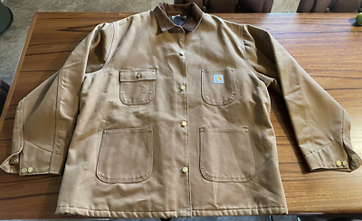CARHARTT Vintage NEW! Coat 6BLCT 54 Tall MADE IN USA Chore Jacket