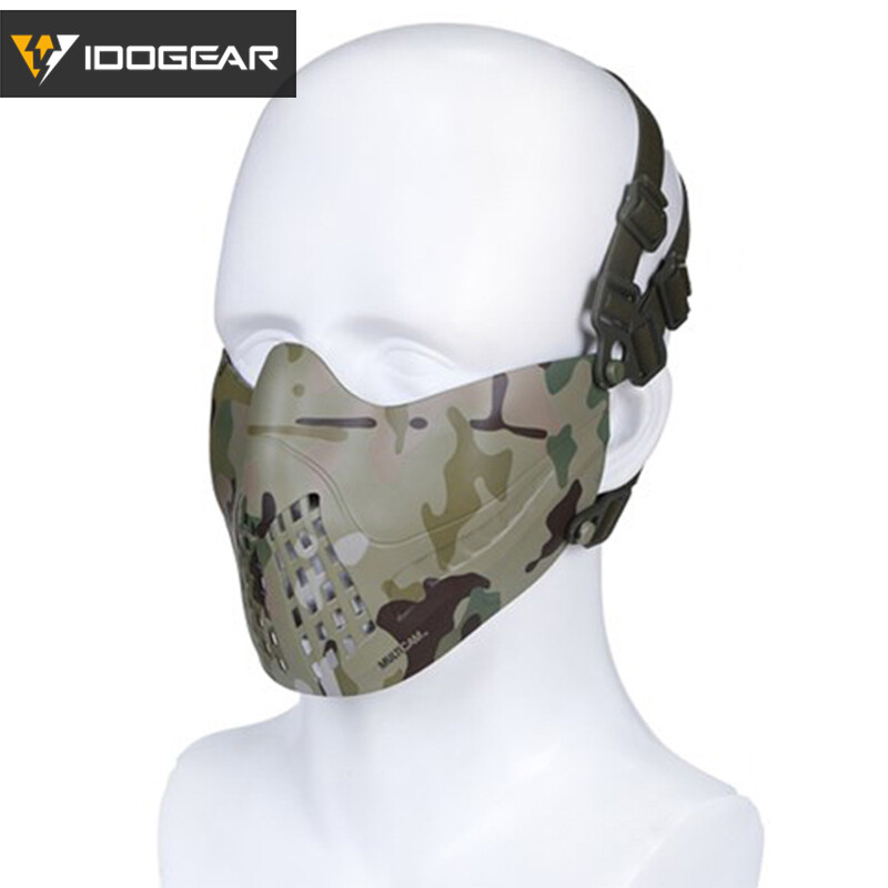 Set Masque Et Lunettes Tactique IDOGEAR Avec Rail Pour Casque (neuf)