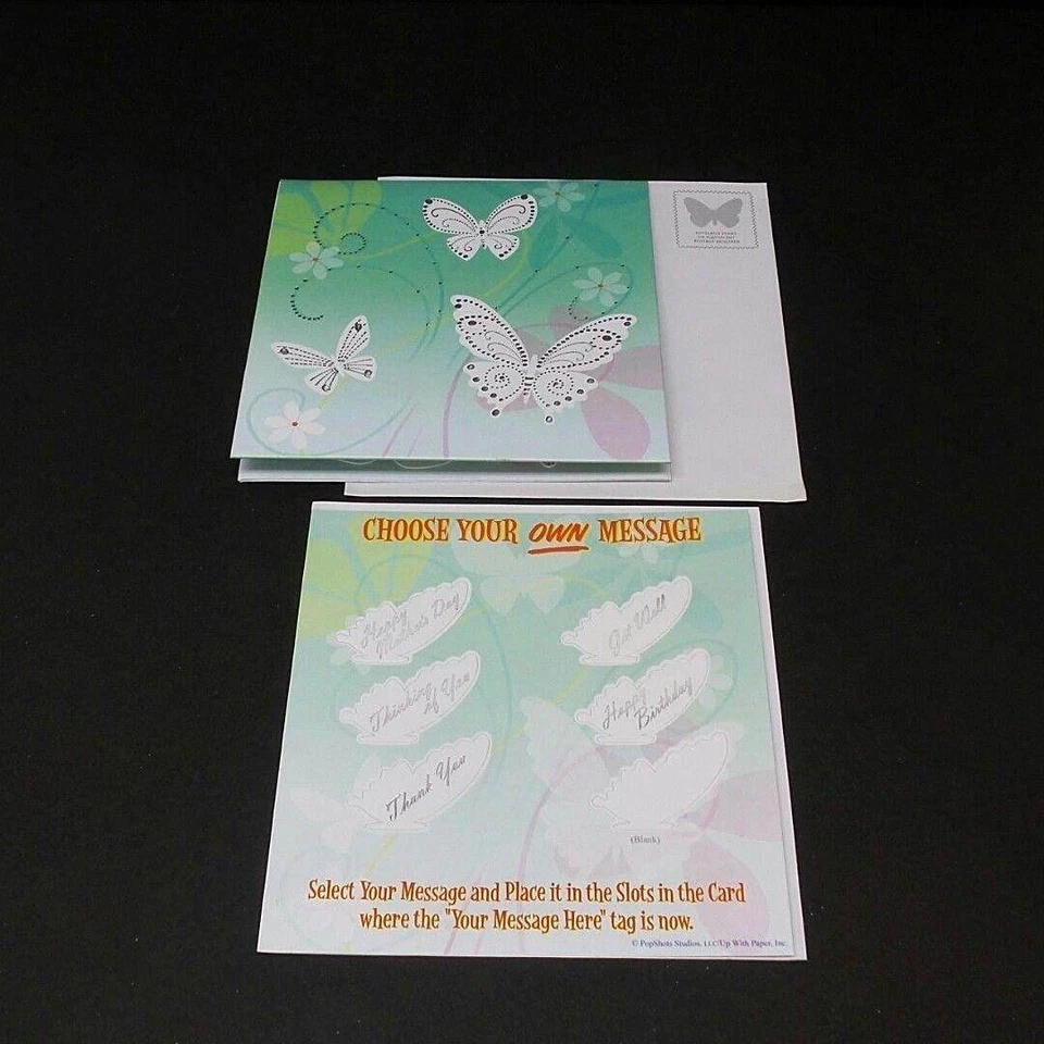 Any Occasion Greeting Card 3D Pop Up Floating Butterflies Treasures - Image 4 of 4